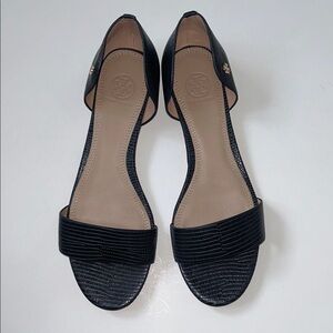 Tory Burch Navy Blue Open-Toe Sandals